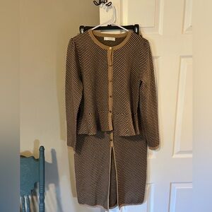 Darling two piece peplum sweater set